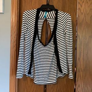 Black and white sweater